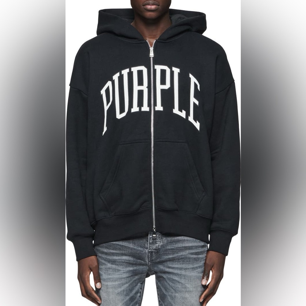 PURPLE BRAND LOGO HOODIE
